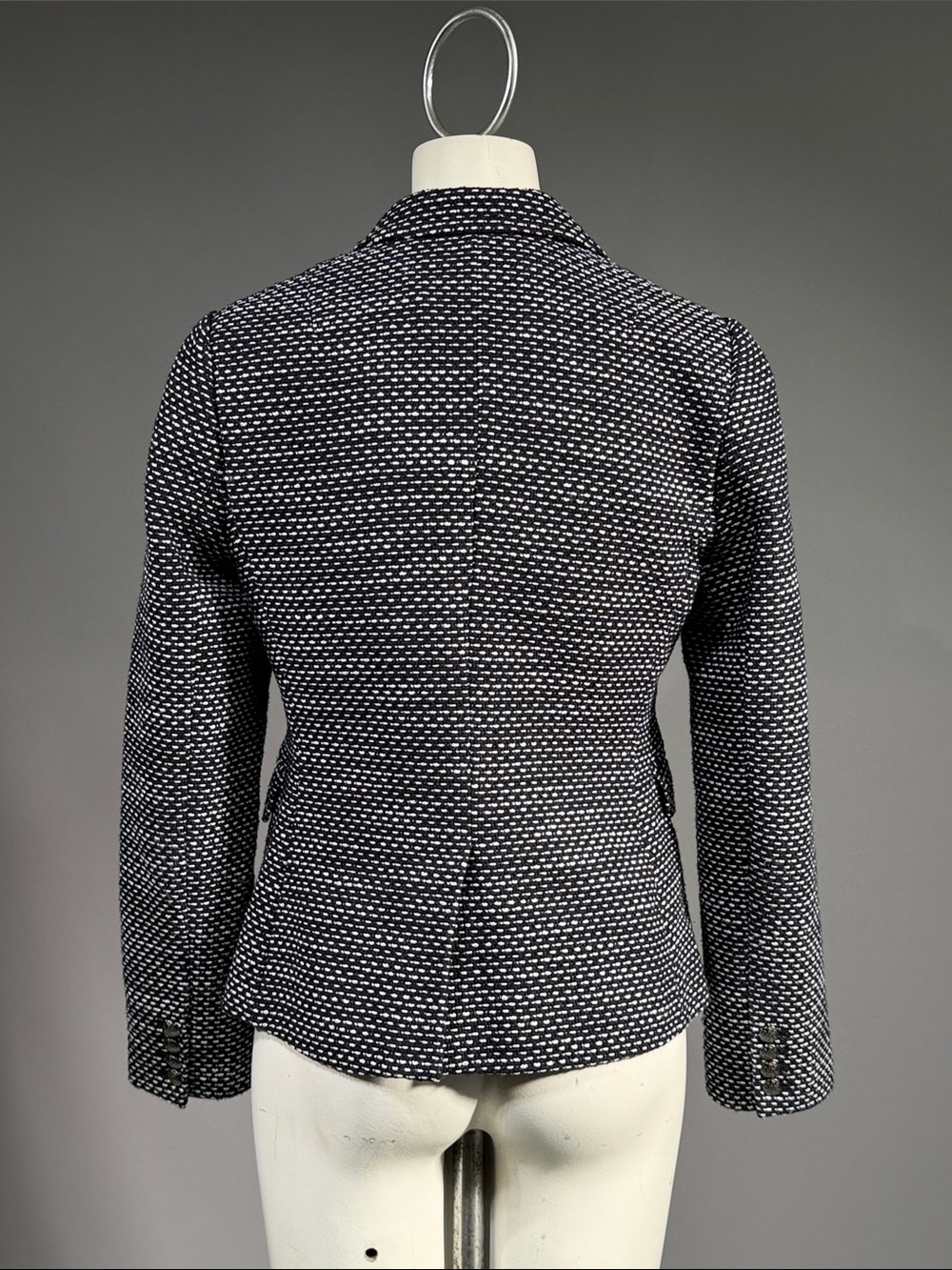 Banana Republic Black & White Knit Blazer (rack10) - Picture 7 of 13
